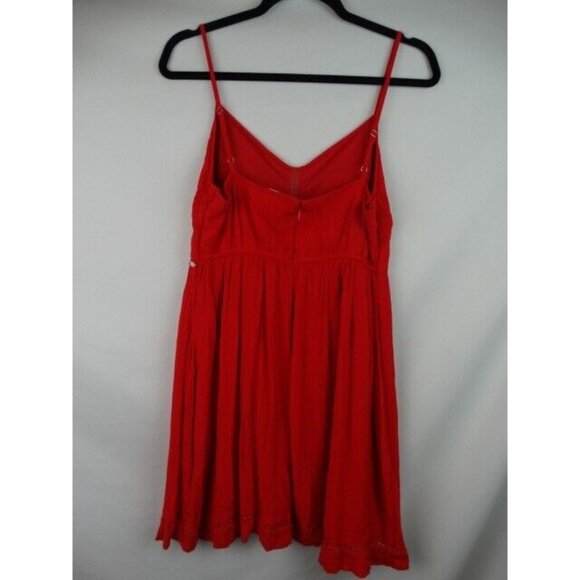 Guess Womens Dress Size Medium Orange Floral Embroidered Sleeveless Summer Dress - Picture 9 of 12